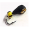 Капля с отверстием черная с коронкой и желтым бисером 612NQ2