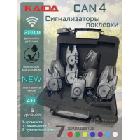 Набор сигнализаторов Kaida CAN4 (4+1) Bite Alarm Set