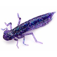 Приманка Fishup Dragonfly (new) 1.2" (10pcs.), #060 - Dark Violet/Peacock & Silver