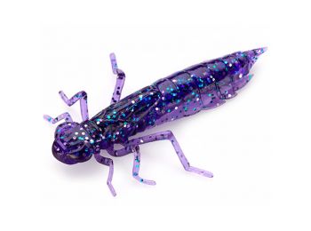 Приманка Fishup Dragonfly (new) 1.2" (10pcs.), #060 - Dark Violet/Peacock & Silver
