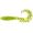 Приманка FISHUP Fancy Grub 2.5" (10pcs.), #055 - Chartreuse/Black