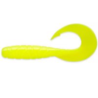 Приманка FishUP Mighty Grub 4.5" (4pcs.), #046 - Lemon