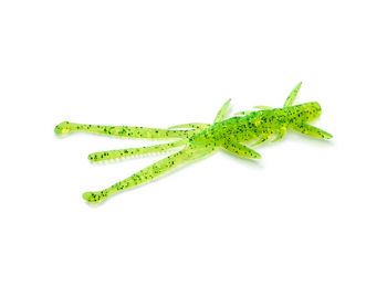 Приманка FishUp Shrimp 4,5" (7pcs.), #026 - Flo Chartreuse/Green