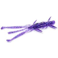 Приманка FishUp Shrimp 3,6" (7pcs.), #060 - Dark Violet/Peacock & Silver