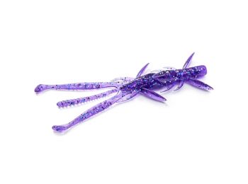 Приманка FishUp Shrimp 3" (9pcs.), #060 - Dark Violet/Peacock & Silver