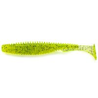 Приманка FishUp U-Shad 3.5" (8pcs.), #055 - Chartreuse/Black