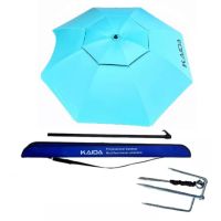 Зонт рыболовный, Kaida SU03-22 с боковым наклоном, цвет- голубой d 220см Зонт рыболовный, Kaida SU03-22 с боковым наклоном, цвет- голубой d 220см