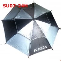 Зонт с тентом, Kaida SU07-240H с боковым наклоном, цвет-серый темный и светлый d 240см Зонт с тентом, Kaida SU07-240H с боковым наклоном, цвет-серый темный и светлый d 240см